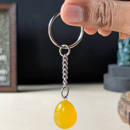 Tumble keychain-Yellow Onyx-Maitri Export | Crystals Store