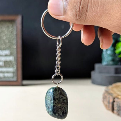 Tumble keychain-Kambaba Jasper-Maitri Export | Crystals Store
