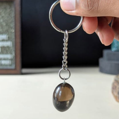 Tumble keychain-Smoky-Maitri Export | Crystals Store