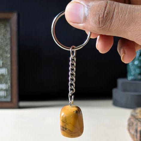 Tumble keychain-Mookaite-Maitri Export | Crystals Store