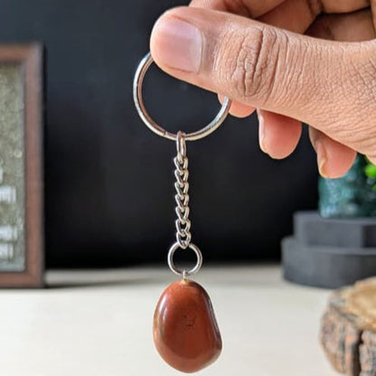 Tumble keychain-Red Jasper-Maitri Export | Crystals Store