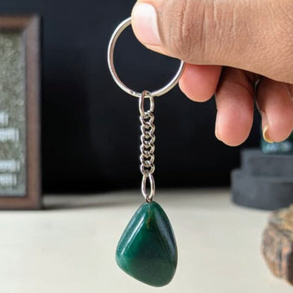 Tumble keychain-Green Jade-Maitri Export | Crystals Store