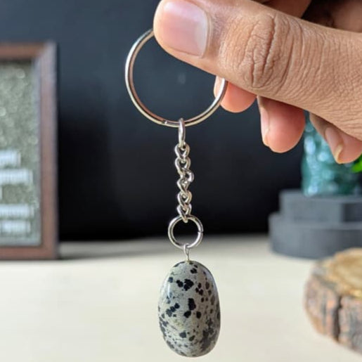 Tumble keychain-Dalmation-Maitri Export | Crystals Store