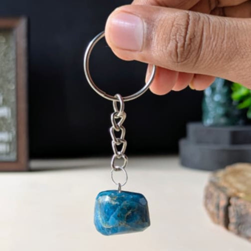 Tumble keychain-Apatite-Maitri Export | Crystals Store