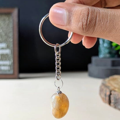 Tumble keychain-Citrine-Maitri Export | Crystals Store