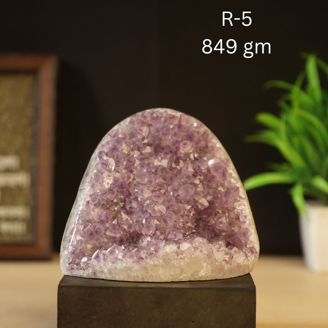 Amethyst Geode ( Regular )-5 - 849 gm-Maitri Export | Crystals Store