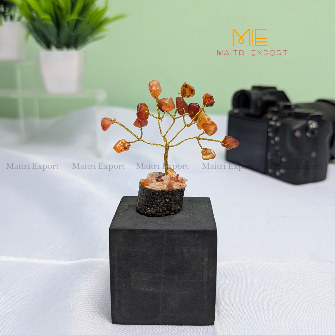 Mini tree ( 15 beads )-Red Carnelian-Maitri Export | Crystals Store