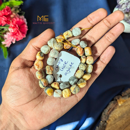 Small Tumble healing Crystal Loose Beads-Crazy Lace Agate-Maitri Export | Crystals Store