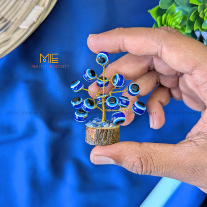 Mini tree ( 15 beads )-Evil eye-Maitri Export | Crystals Store