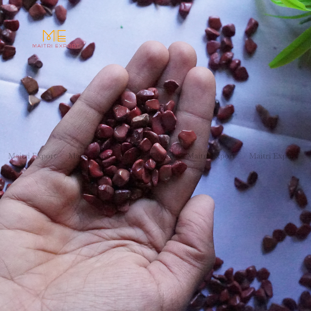 Crystal healing stones loose chips-Garnet-250 gm-Maitri Export | Crystals Store