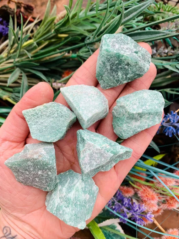 Green aventurine natural stone rough / raw-Maitri Export | Crystals Store