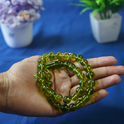10mm loose crystal beads Line-Peridot-Maitri Export | Crystals Store