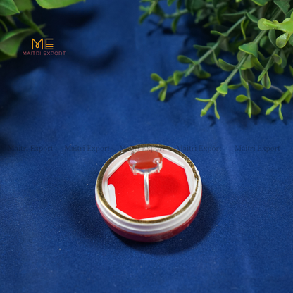 Diamond cut oval rings-Red carnelian-Maitri Export | Crystals Store
