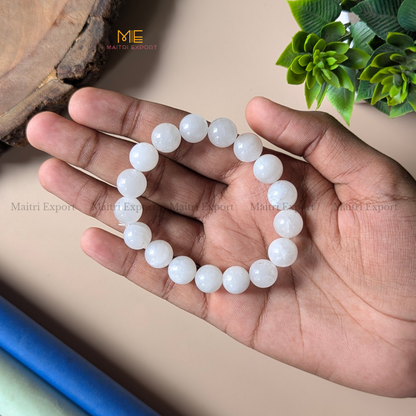 Natural Crystal Healing Stone 12mm Bracelet-Maitri Export | Crystals Store