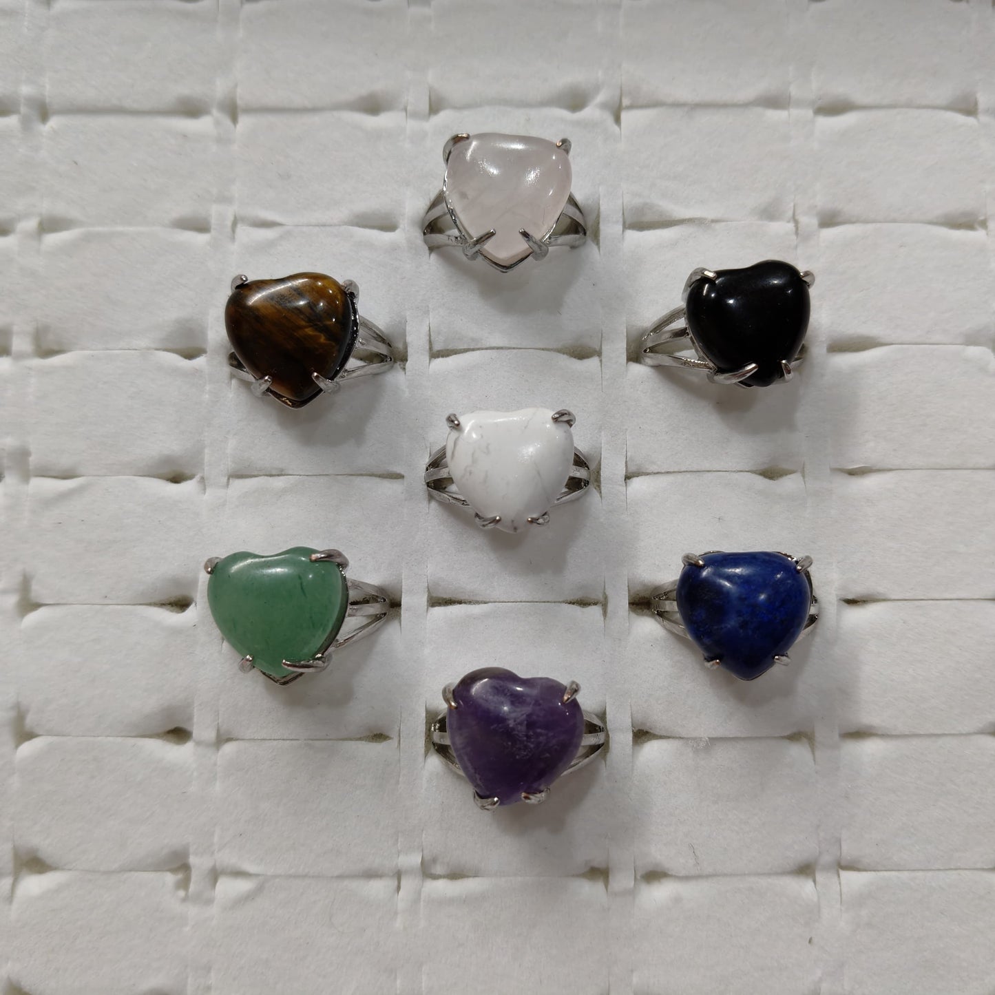 Heart shape stone ring-Maitri Export | Crystals Store