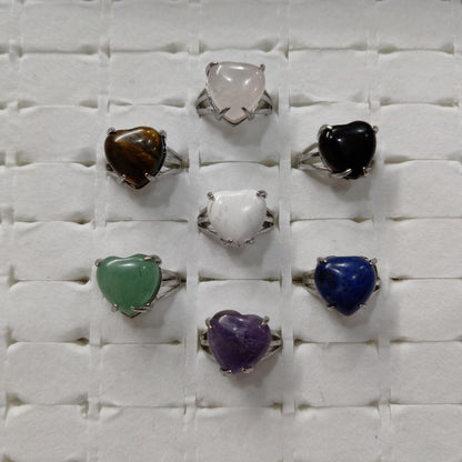 Heart shape stone ring-Maitri Export | Crystals Store