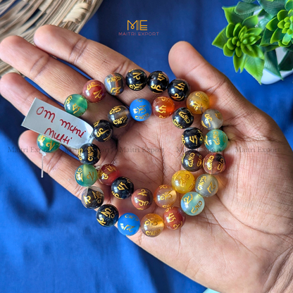 12mm natural crystal healing stone loose beads line ( 28-30 beads per line )-Om Mani Multi-Maitri Export | Crystals Store