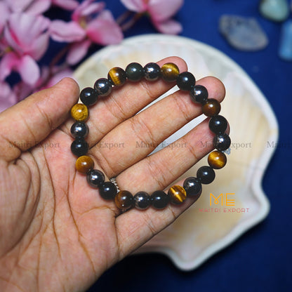 Triple protection bracelet-8 mm-Maitri Export | Crystals Store