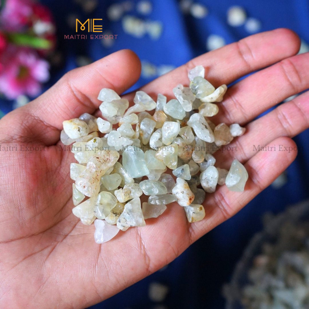 7 To 9 mm Loose Chips-Prehnite-1 kg-Maitri Export | Crystals Store