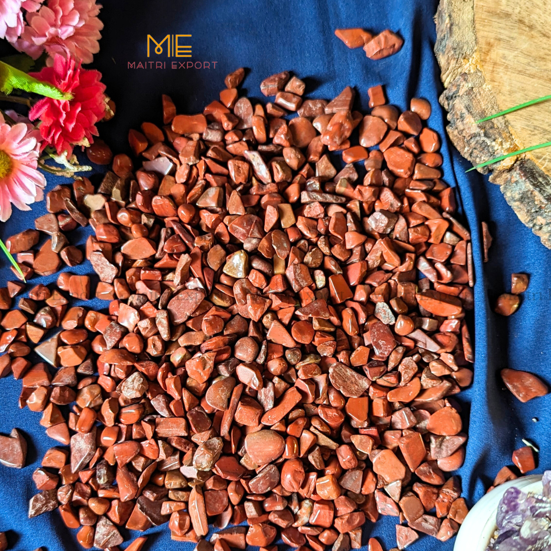 7 To 9 mm Loose Chips-Red Jasper-1 kg-Maitri Export | Crystals Store
