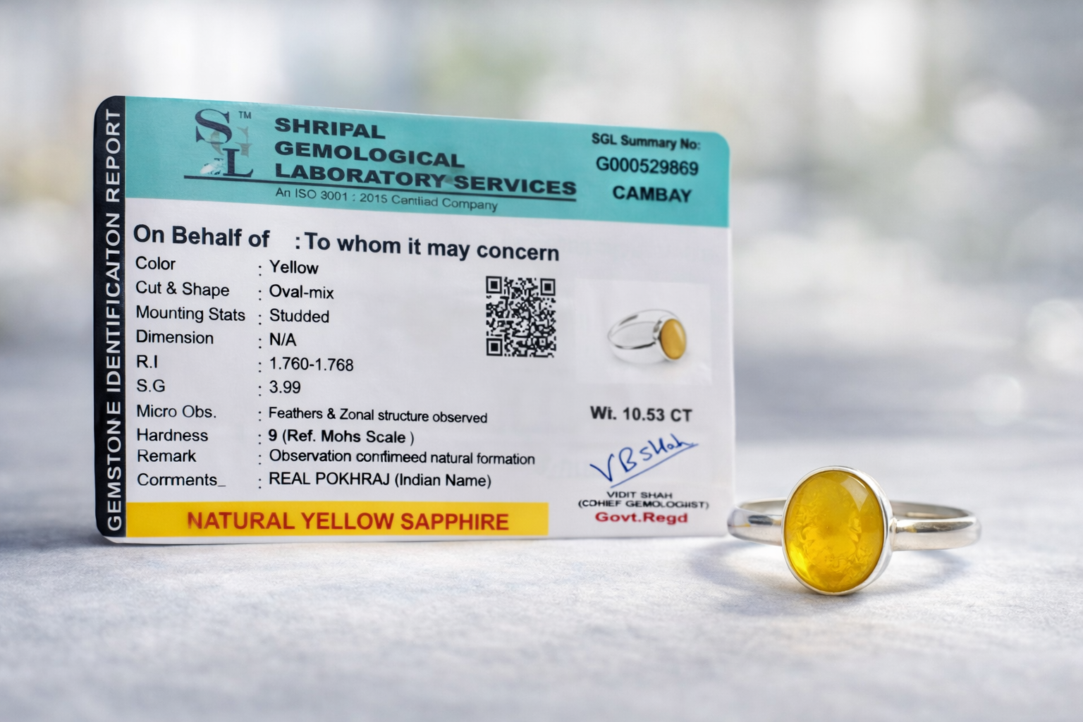 💯 natural ruby and yellow sapphire ring-Yellow sapphire [pukhraj]-Maitri Export | Crystals Store