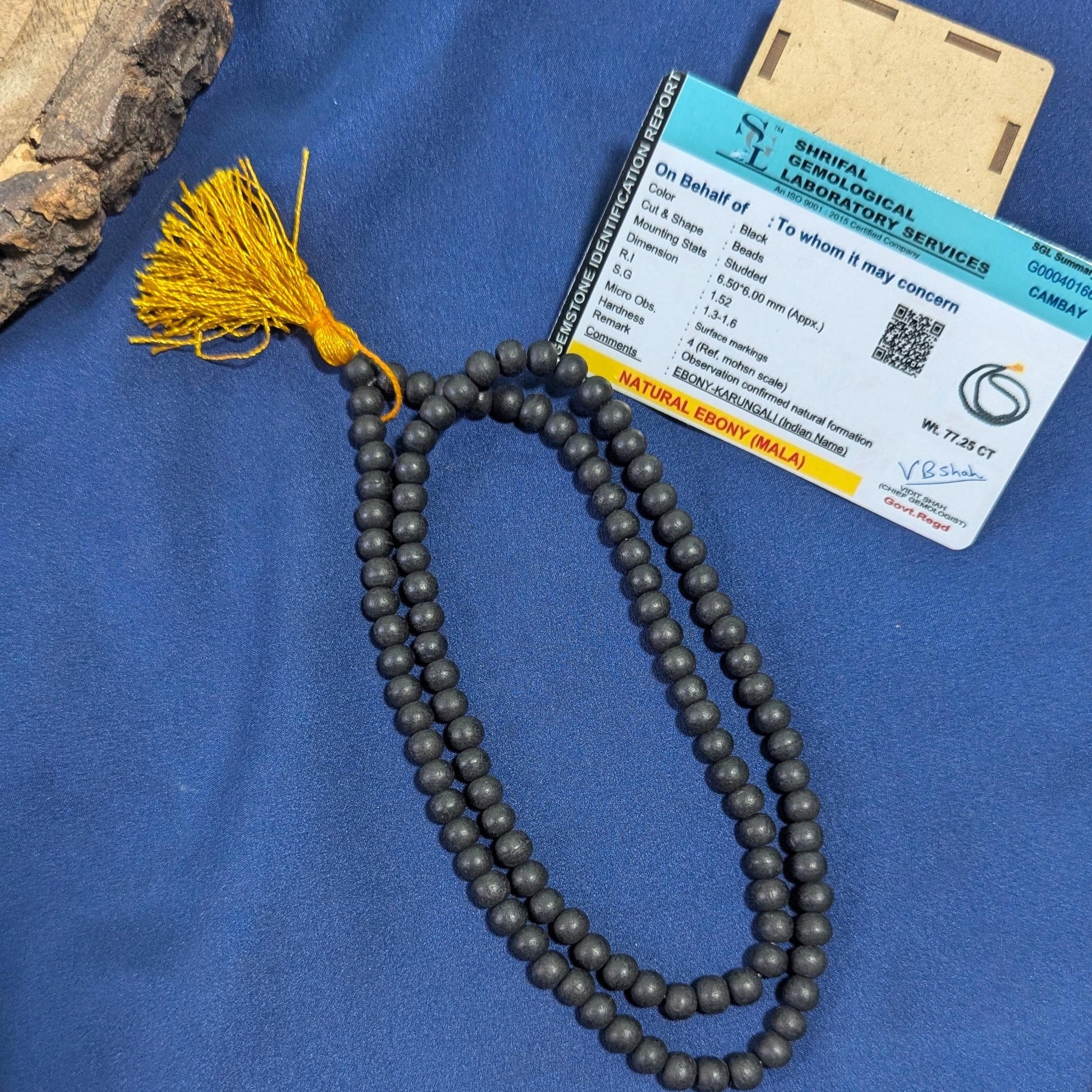 Karungali / ebony mala-6mm-Maitri Export | Crystals Store
