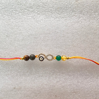 Rakhis with infinity ♾️ charm-Money magnet-Maitri Export | Crystals Store