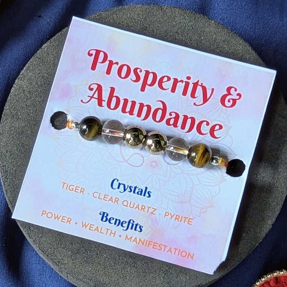 Purpose rakhi with benefit card-Prosperity and abundance-Maitri Export | Crystals Store