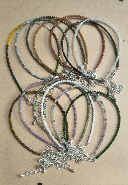 anklet 2mm faceted