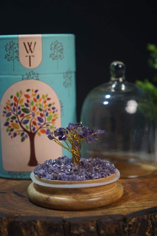 Wish tree / dome healing crystal tree-Amethyst-Maitri Export | Crystals Store