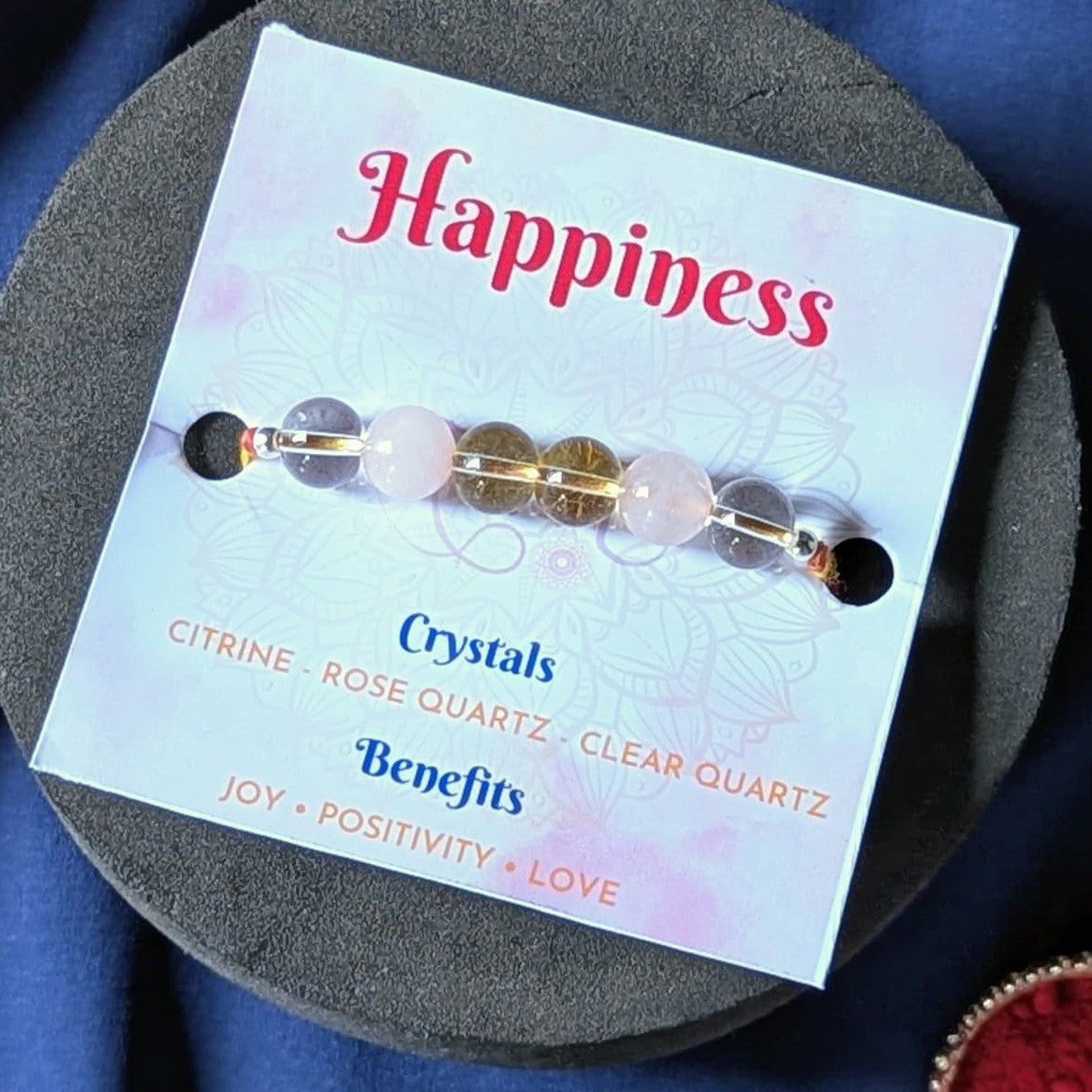 Purpose rakhi with benefit card-Happiness-Maitri Export | Crystals Store