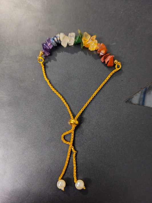 7 chakra chips jewlery bracelet-Maitri Export | Crystals Store