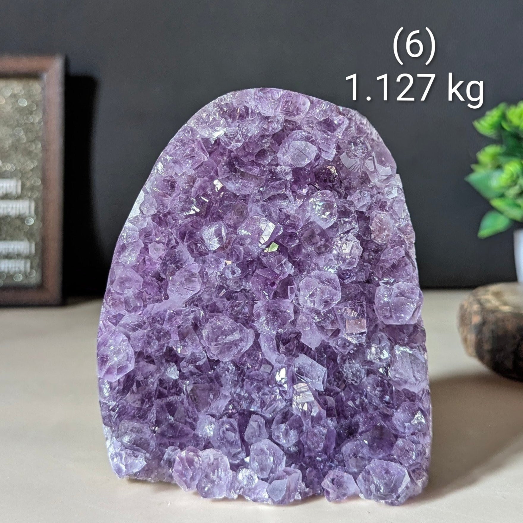 Amethyst geode-6 - 1.127 kg-Maitri Export | Crystals Store