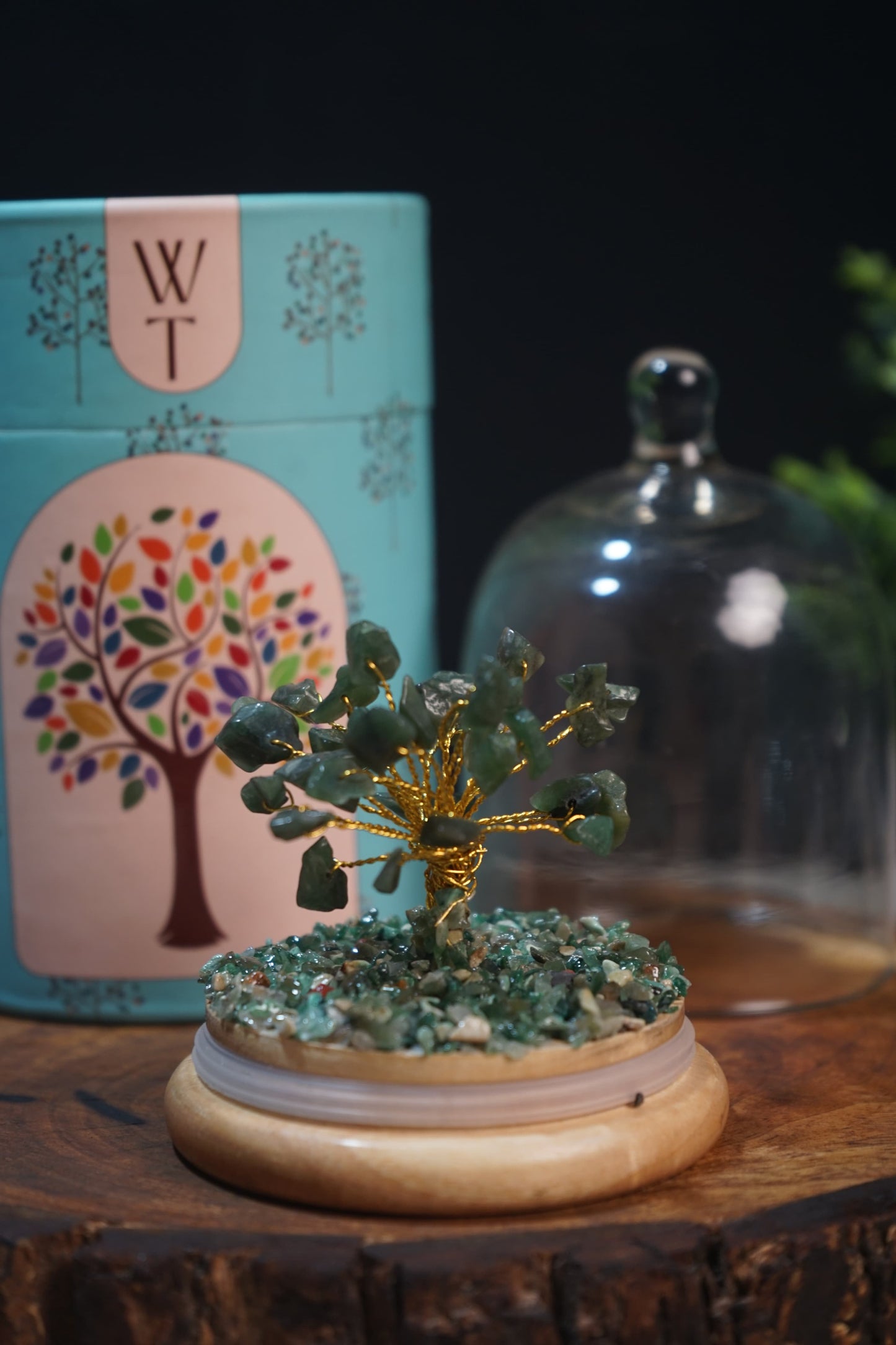 Wish tree / dome healing crystal tree-Green jade-Maitri Export | Crystals Store