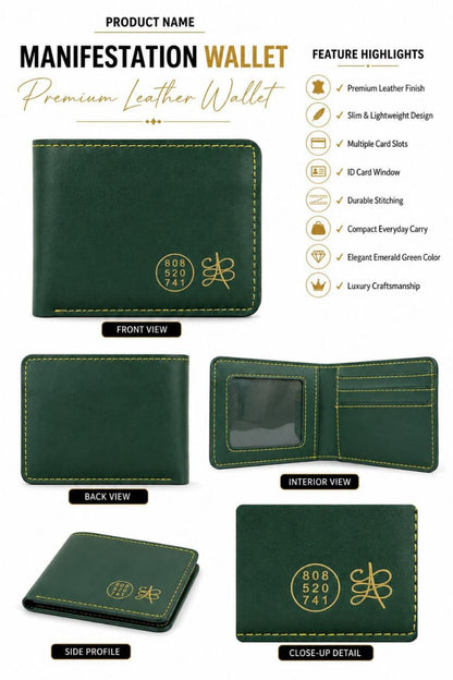 Money attraction purse / wallet-Male-Zibu symbol-Maitri Export | Crystals Store