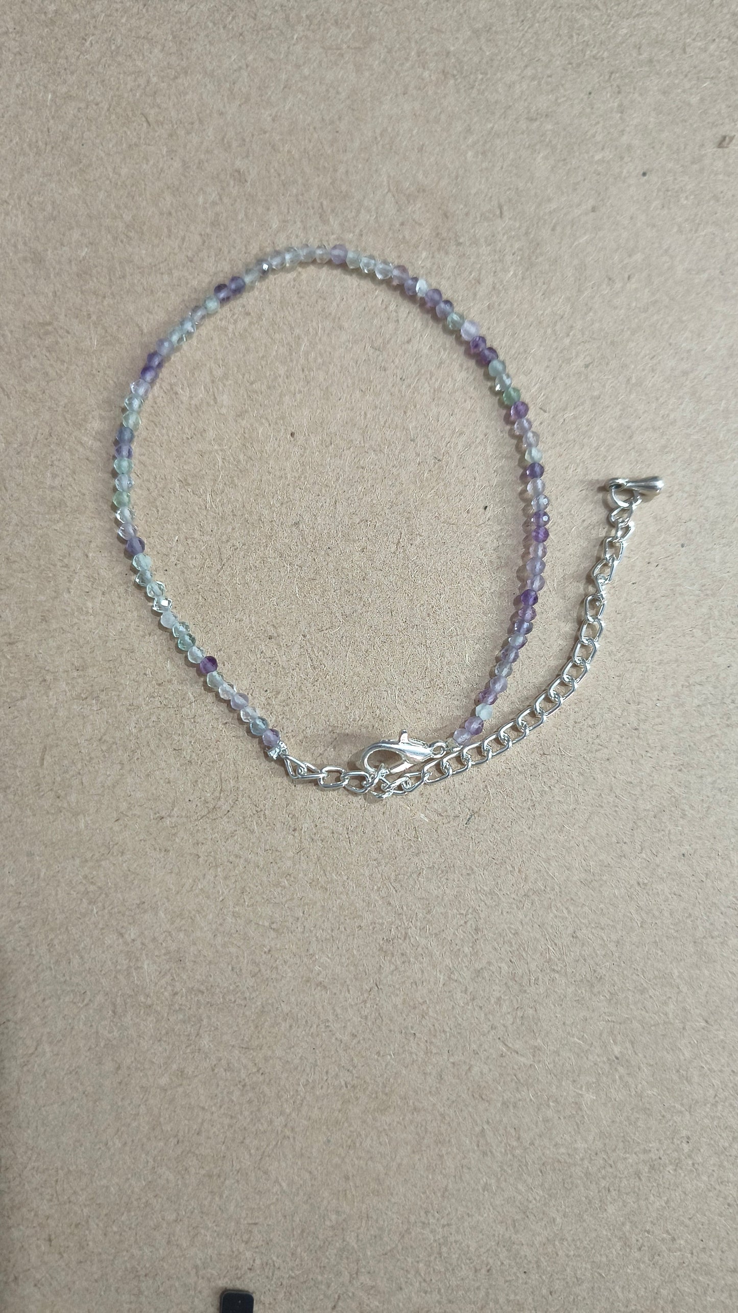 anklet 2mm faceted