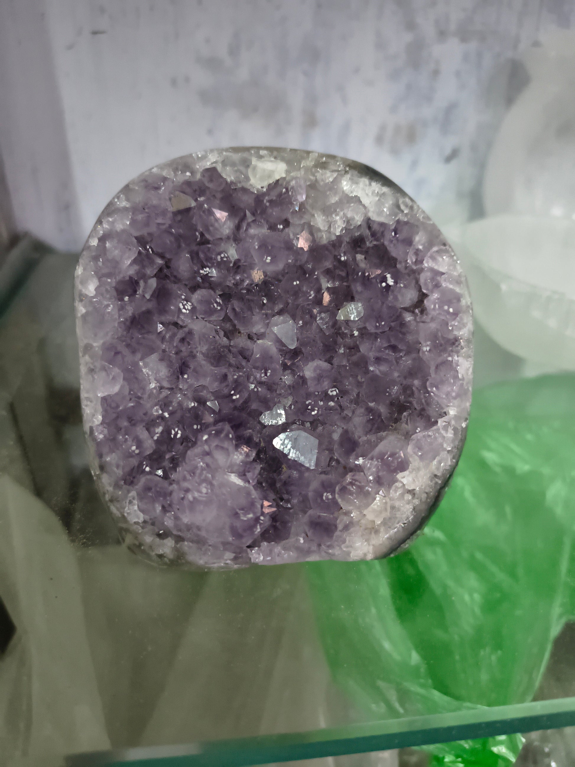 Amethyst geode-19 - 459 gm-Maitri Export | Crystals Store