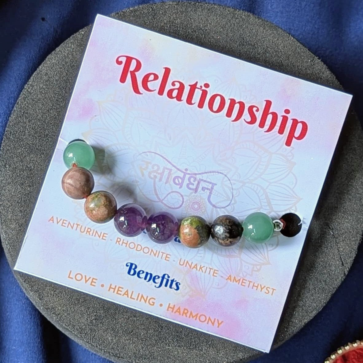 Purpose rakhi with benefit card-Relationship-Maitri Export | Crystals Store