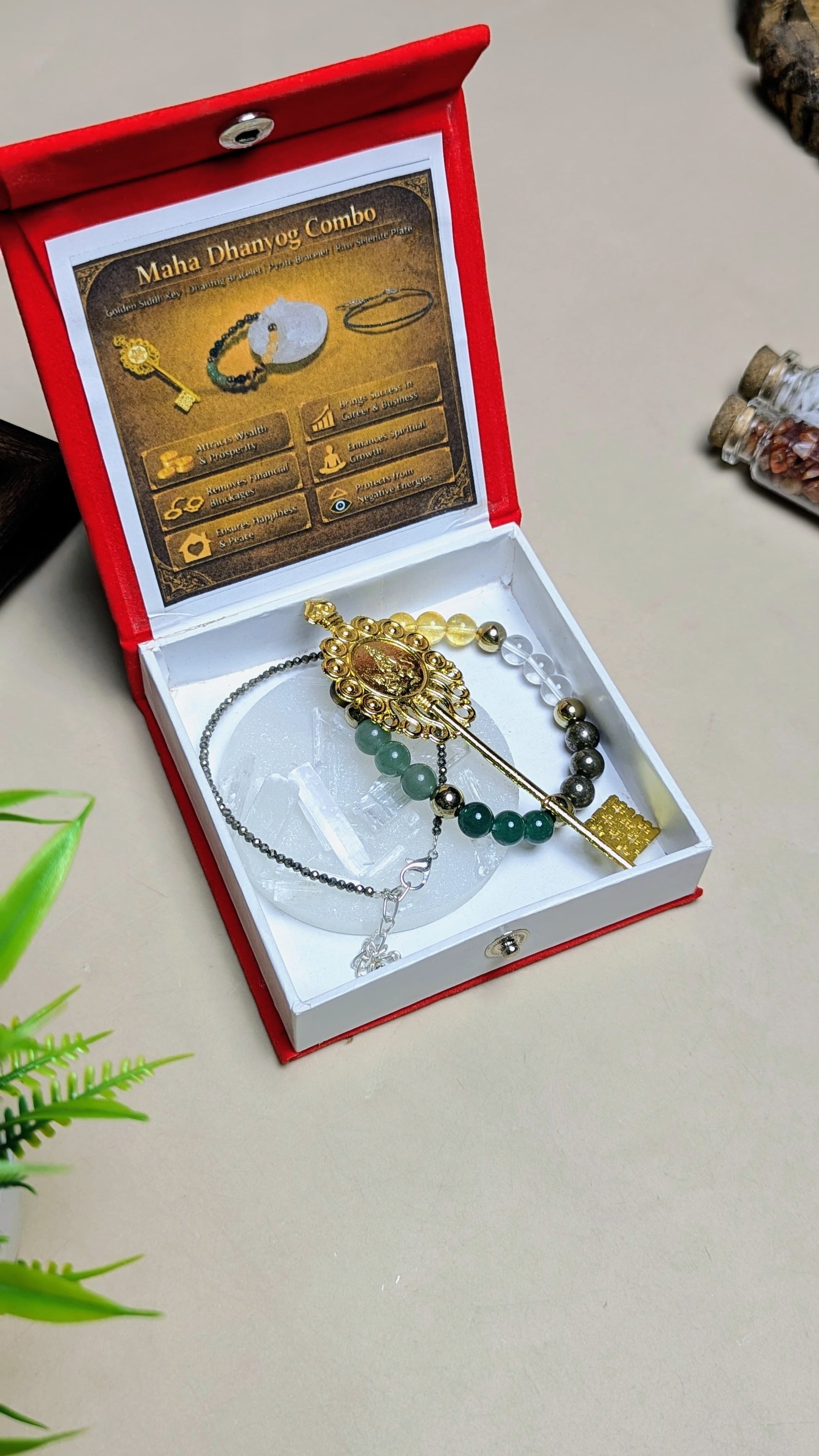 Maha Dhanyog combo-Maitri Export | Crystals Store