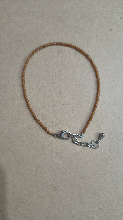 anklet 2mm faceted
