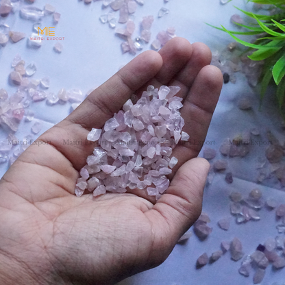 Crystal healing stones loose chips-Rose Natural-250 gm-Maitri Export | Crystals Store