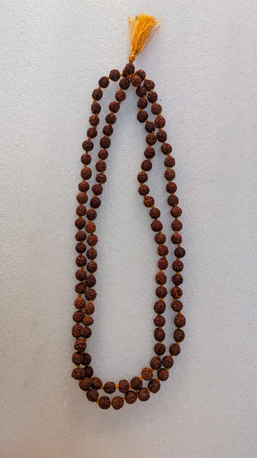 Rudraksh mala 109 beads-10mm-Knotted-Maitri Export | Crystals Store